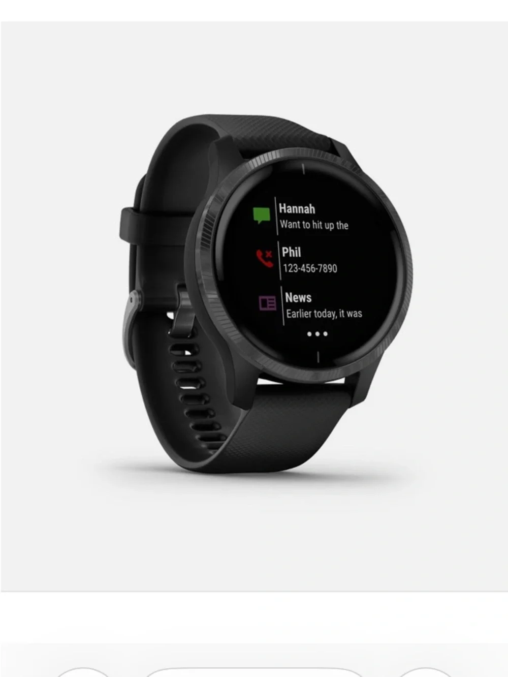 garmin sleek black